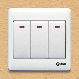 Công tắc ba 1 chiều 10A 250V loại phím lớn Sino S983D1 3 Công tắc ba 1 chiều 10A 250V loại phím lớn - S983D1