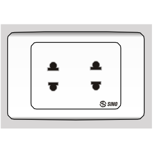 Ổ cắm đôi 2 chấu 16A S9U2