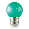 Bóng đèn LED BULB tròn màu 1W màu xanh lá