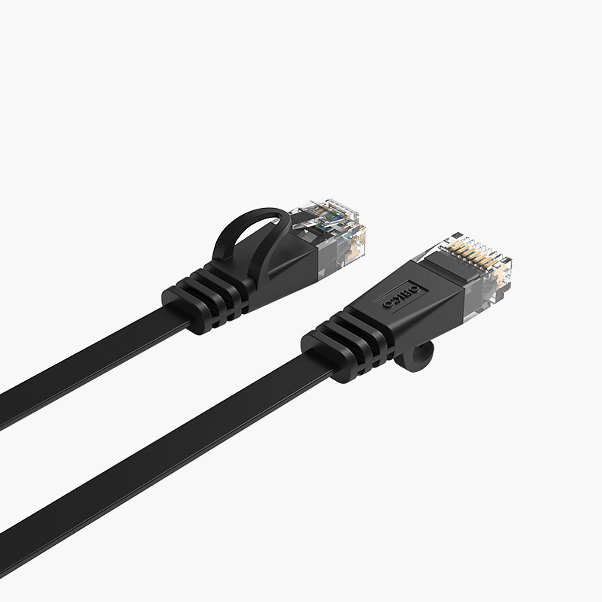 Cáp mạng đầu đúc Cat6 3m Orico PUG-C6B-30 Đen dây dẹt 1 Cáp mạng đầu đúc Cat6 3m Orico PUG-C6B-30 Đen dây dẹt