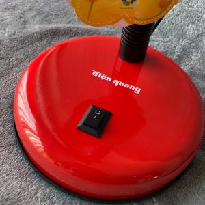 Đèn bàn kiểu chóa sắt 4W màu đỏ đen Điện Quang DKL03 5 Dkl03 62236029 2