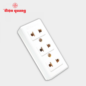 Ổ cắm Điện Quang ESK02 (4 lỗ 3 chấu) (Sao chép)