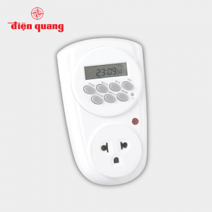 Ổ cắm hẹn giờ ESK DT10 W 13 (Điều chỉnh điện tử, 1 lỗ - 3 chấu, trắng) (Sao chép)