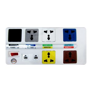 Ổ cắm kéo dài 3 mét 3 lõi, 6 ổ cắm, 1 công tắc - 6OFFICE-3W