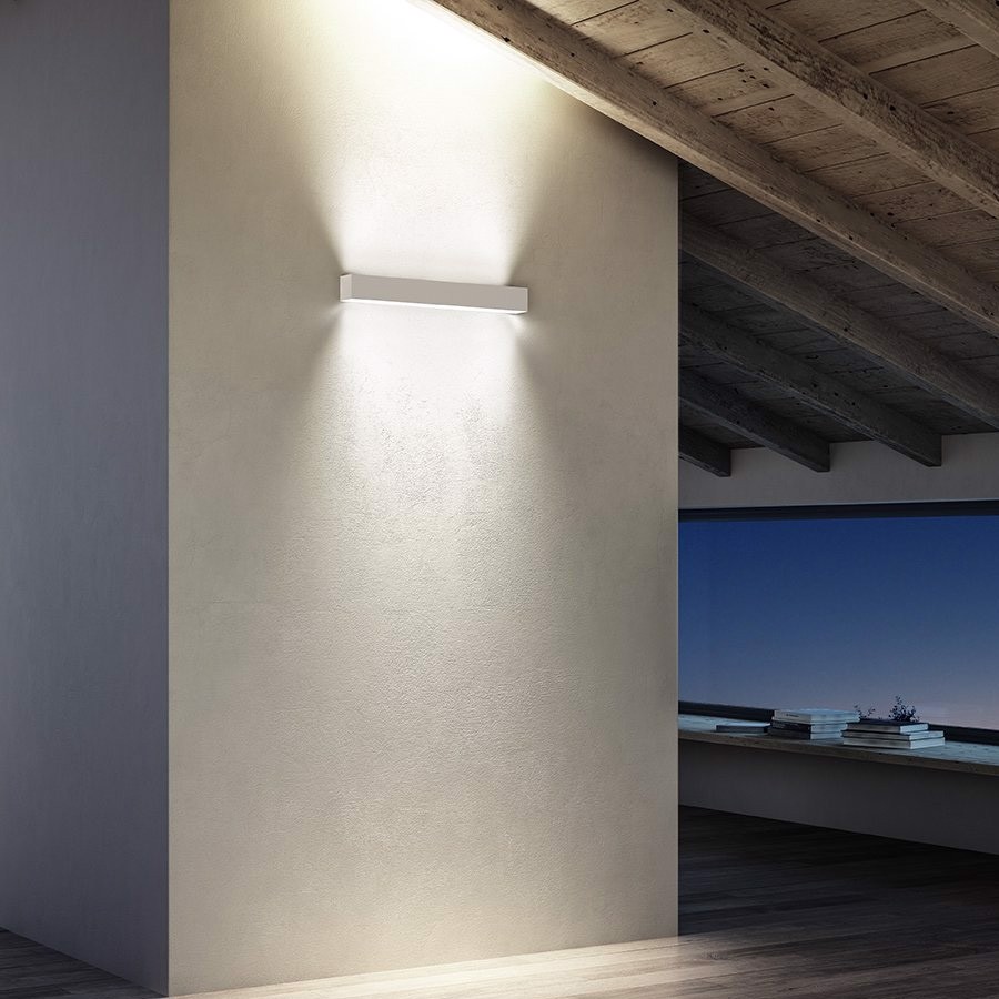 Đèn LED gắn tường trang trí ngoài trời 36W 3000K vàng Panasonic NBL1291 3 Đèn Gắn Tường Ngoài Trời LED NBL1791 Ánh Sáng Vàng (Sao chép)