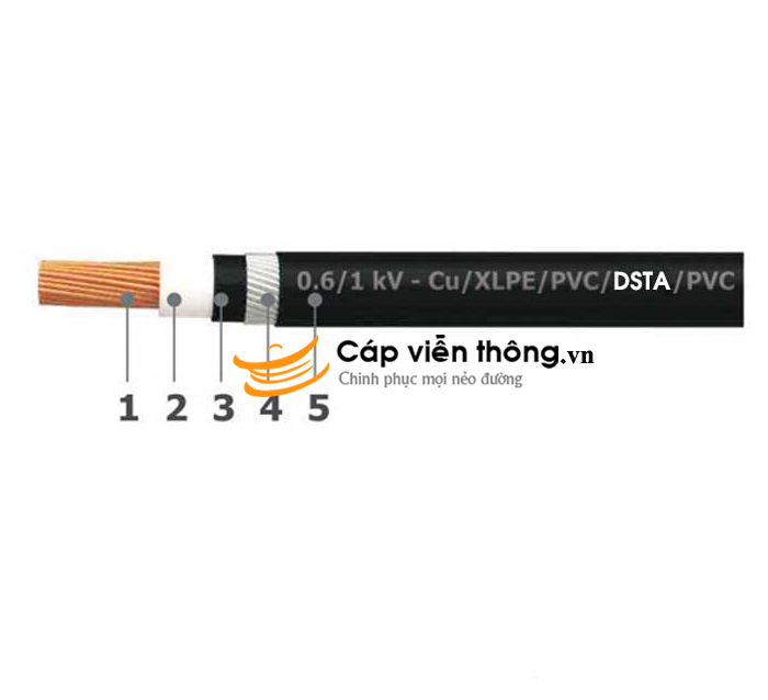 Cáp ngầm 1 lõi 0.6/1kV Goldcup GC CEVV-AT 1x50RC-0.6-X 1 2019 0 Day Cap Dien Goldcup Cap Ngam Cevv St 1x400