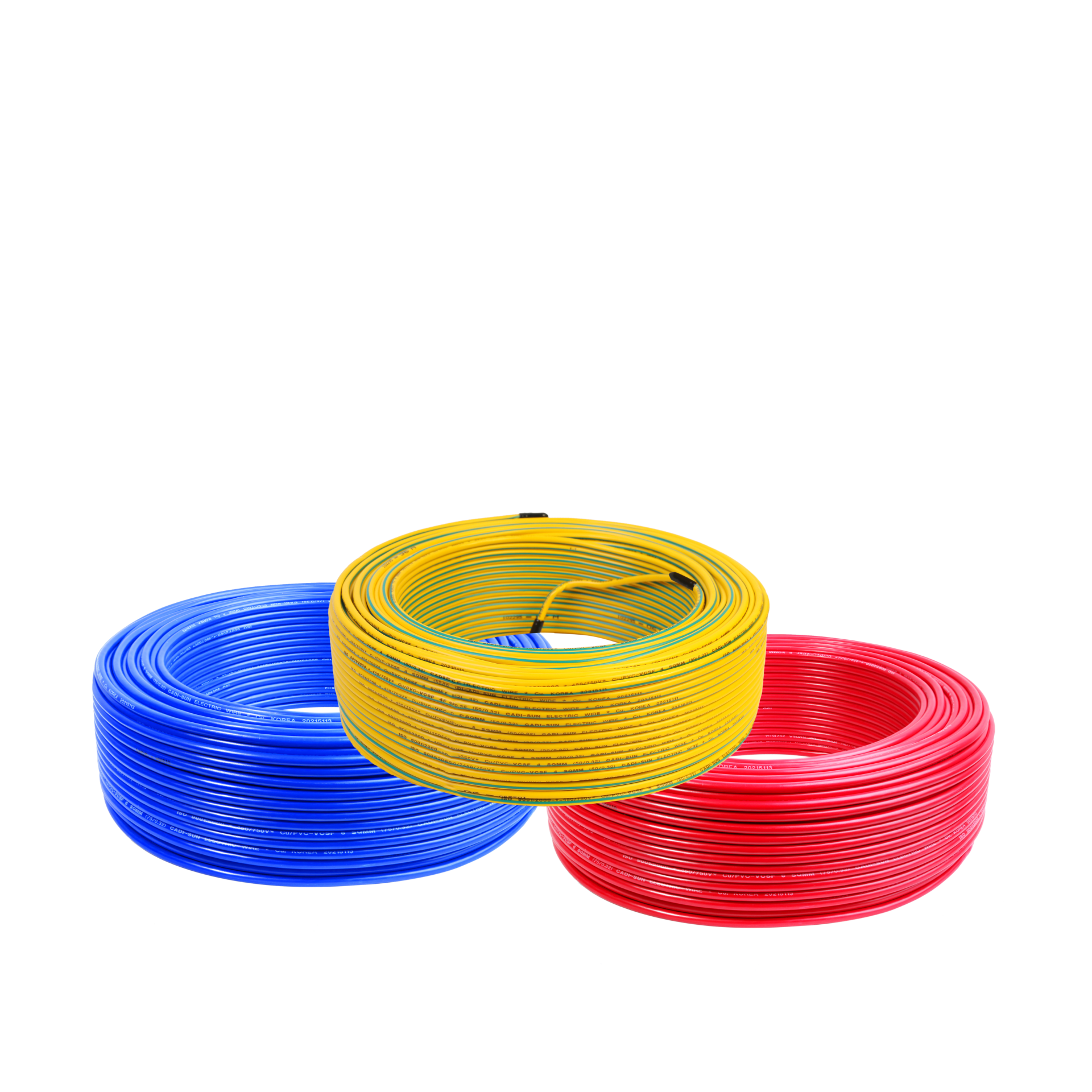 Dây đơn mềm điện áp 450/750V dùng để lắp đặt cố định Cadisun CS VCSF 1x2.5 3 Day Dan Dung Hinh Thap