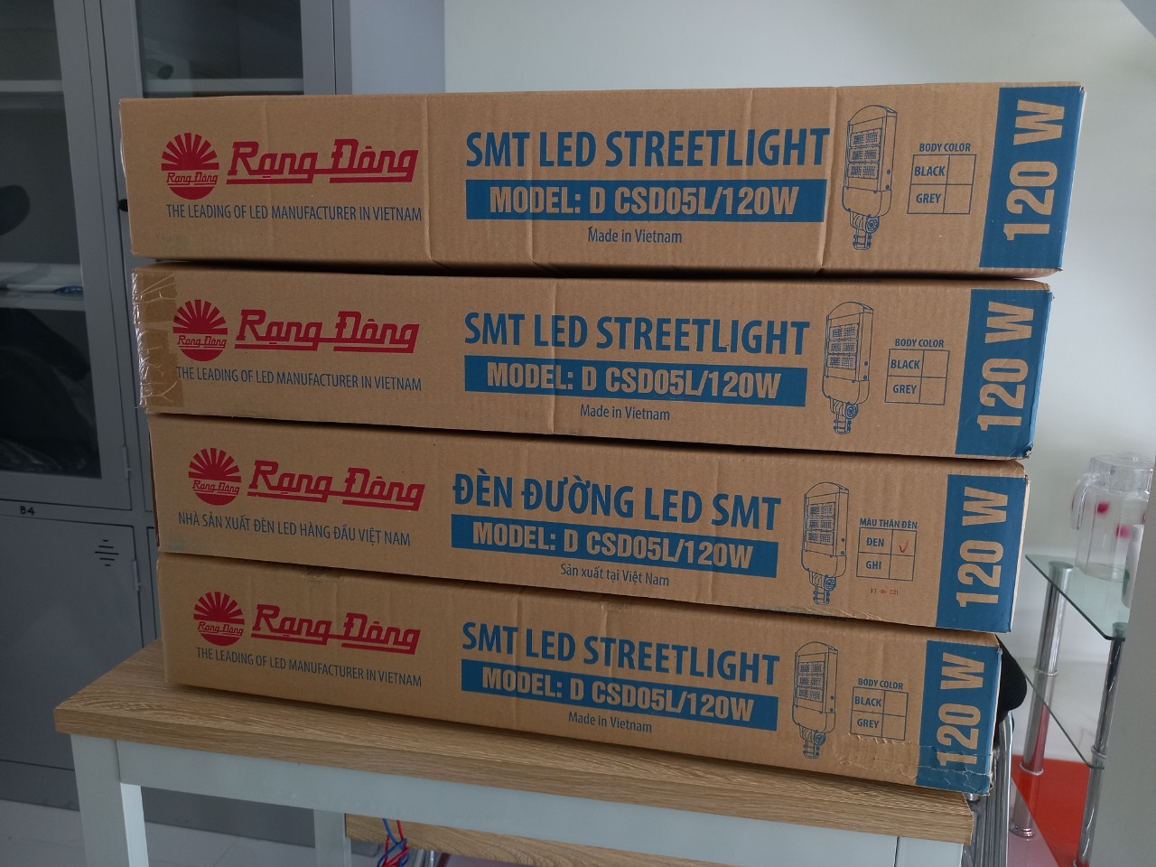 Đèn đường LED 120W Rạng Đông D CSD05L 2 Vỏ Thùng