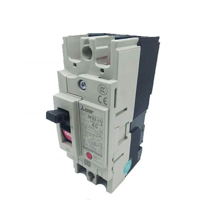 Aptomat MCCB 2 pha 40A 25kA Mitsubishi NF63-HV 2P 40A 1 Aptomat Mitsubishi Nf63 Hv 2p 40a