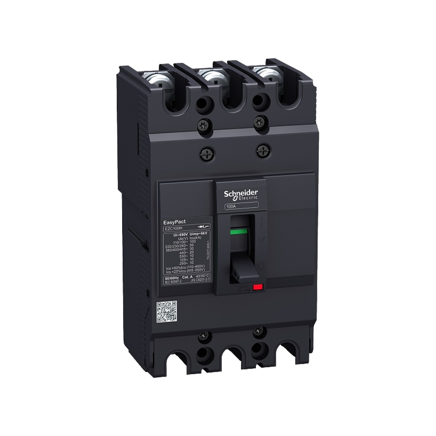 Cầu dao tự động MCCB EasyPact EZC 100 Type N 3P 20A 15kA 415VAC Aptomat Schneider EZC100N3020 1 Aptomat Schneider Ezc100n3020