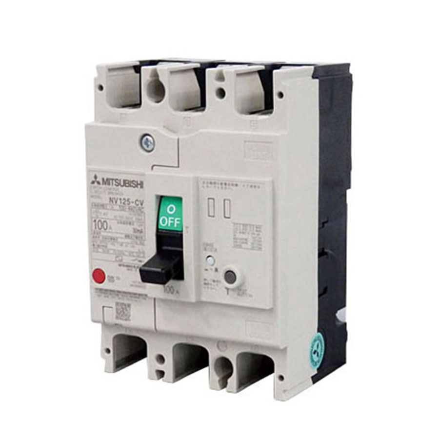 Aptomat ELCB 10kA Mitsubishi NV125-CV 3P 60A 100-200-500mA 1 Aptomat Elcb Mitsubishi Nv125 Cv 3p 60a 100 200 500ma