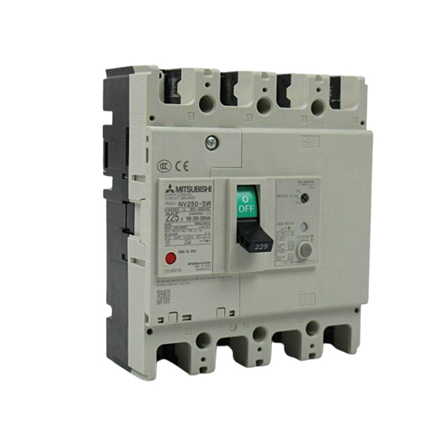 Aptomat ELCB 36kA Mitsubishi NV250-SV 4P 200A 30mA 1 Aptomat Elcb Mitsubishi Nv250 Sv 4p 200a 30ma