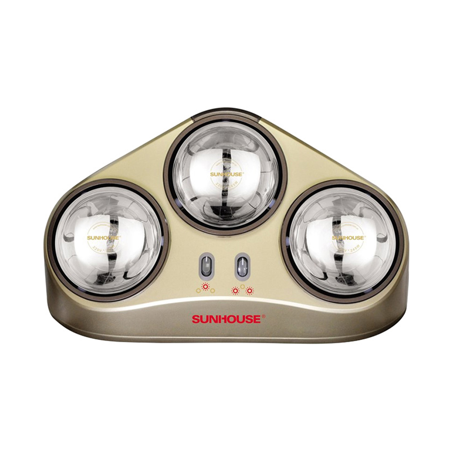 Đèn sưởi phòng tắm 3 bóng Sunhouse SHD3823 1 Den Suoi Nha Tam Sunhouse Shd3823