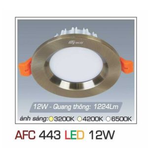 đèn Downlight Am Tran Anfaco Afc 443 12w 1c