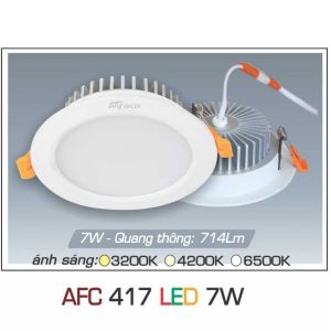 đèn Downlight Am Tran Anfaco Afc 417 7w 1c