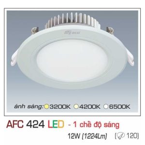 đèn Downlight Am Tran Anfaco Afc 424 12w 1c