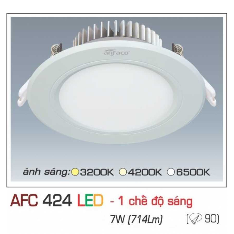 Đèn Downlight âm trần Anfaco AFC 424 7W 1C 1 đèn Downlight Am Tran Anfaco Afc 424 7w 1c