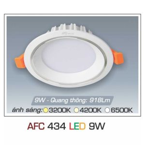 đèn Downlight Am Tran Anfaco Afc 434 9w 1c