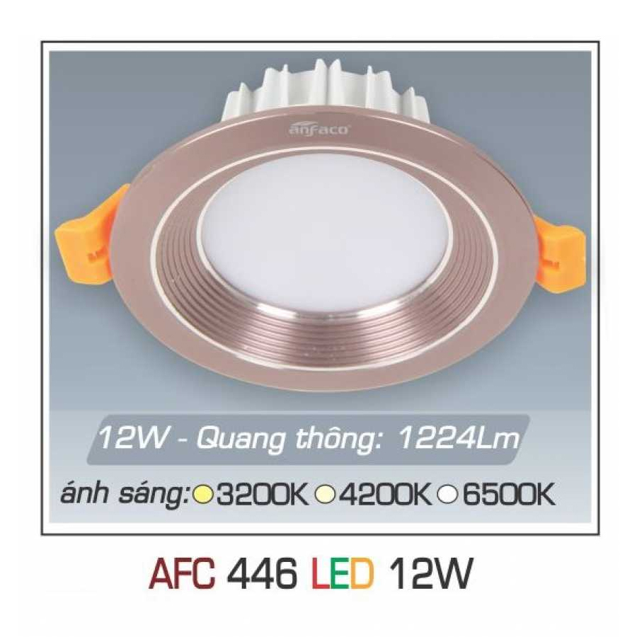 Đèn Downlight âm trần Anfaco AFC 446 12W 1C 1 đèn Downlight Am Tran Anfaco Afc 446 12w 1c