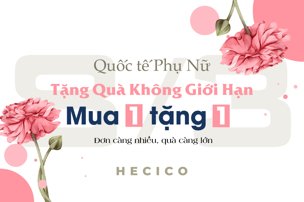 Hecico Tặng Quà Không Giới Hạn 8 tháng 3 2 Banner Hecico
