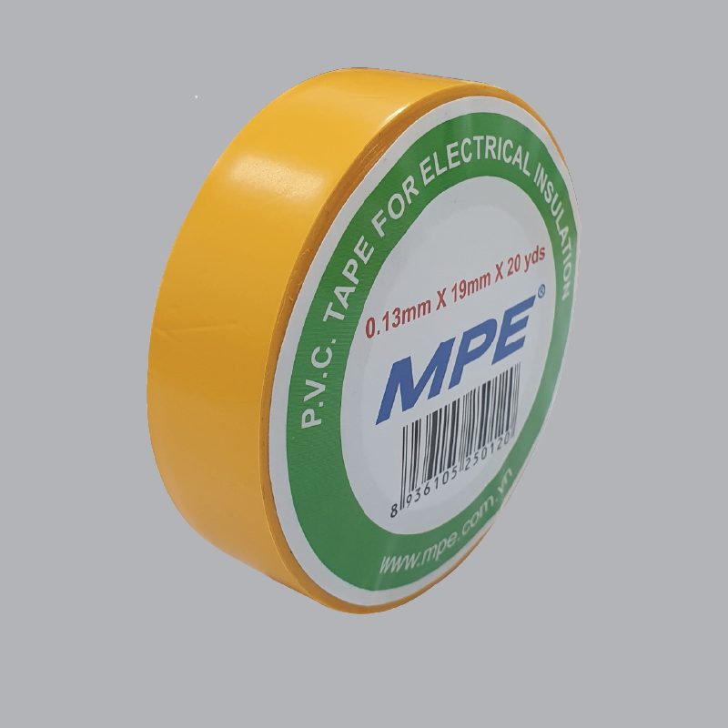 Băng keo điện MPE màu vàng có mã BKY-20 1 bang-keo-dien-mpe-bky-20
