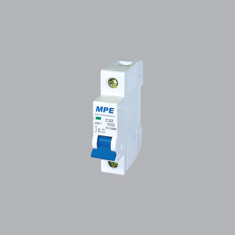 Cầu dao tự động MCB 1P 63A 6KA MPE có mã MP6-C163 1 Cầu dao tự động MCB 1P 63A 6KA MPE có mã MP6-C163