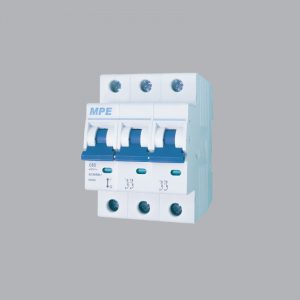 Cầu dao tự động MCB 3P 16A 6KA MPE có mã MP6-C316