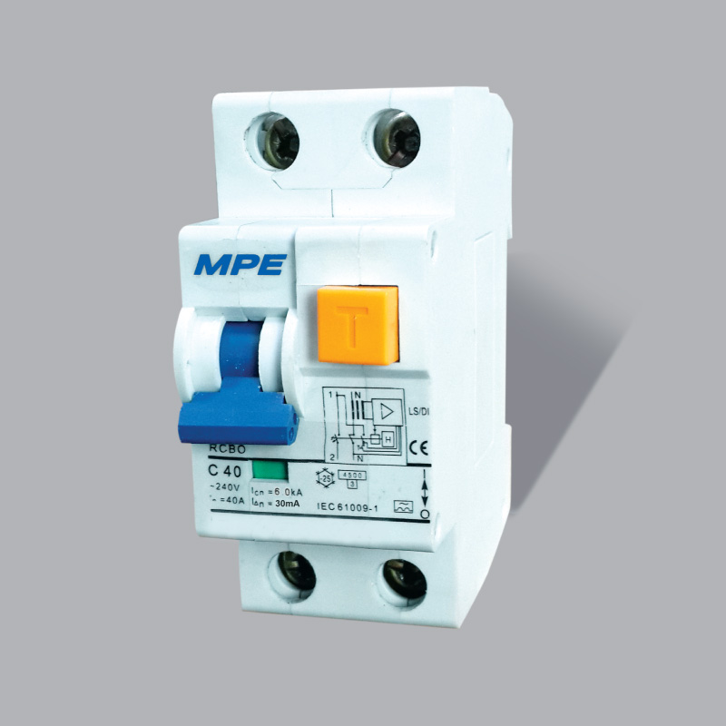 Cầu dao bảo vệ dòng rò & quá tải 2P 16A 15mA 6KA MPE có mã RCBO-15/216 1 Cầu dao bảo vệ dòng rò & quá tải 2P 16A 15mA 6KA MPE có mã RCBO-15/216