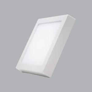 Đèn Led Panel ốp trần nổi vuông 12W vàng MPE SSPL 12V
