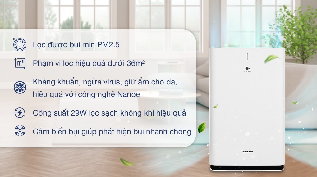 4 lưu ý khi sử dụng thiết bị điện gia dụng Panasonic 3 Điện gia dụng Panasonic: Máy lọc không khí lọc được hết bụi mịn