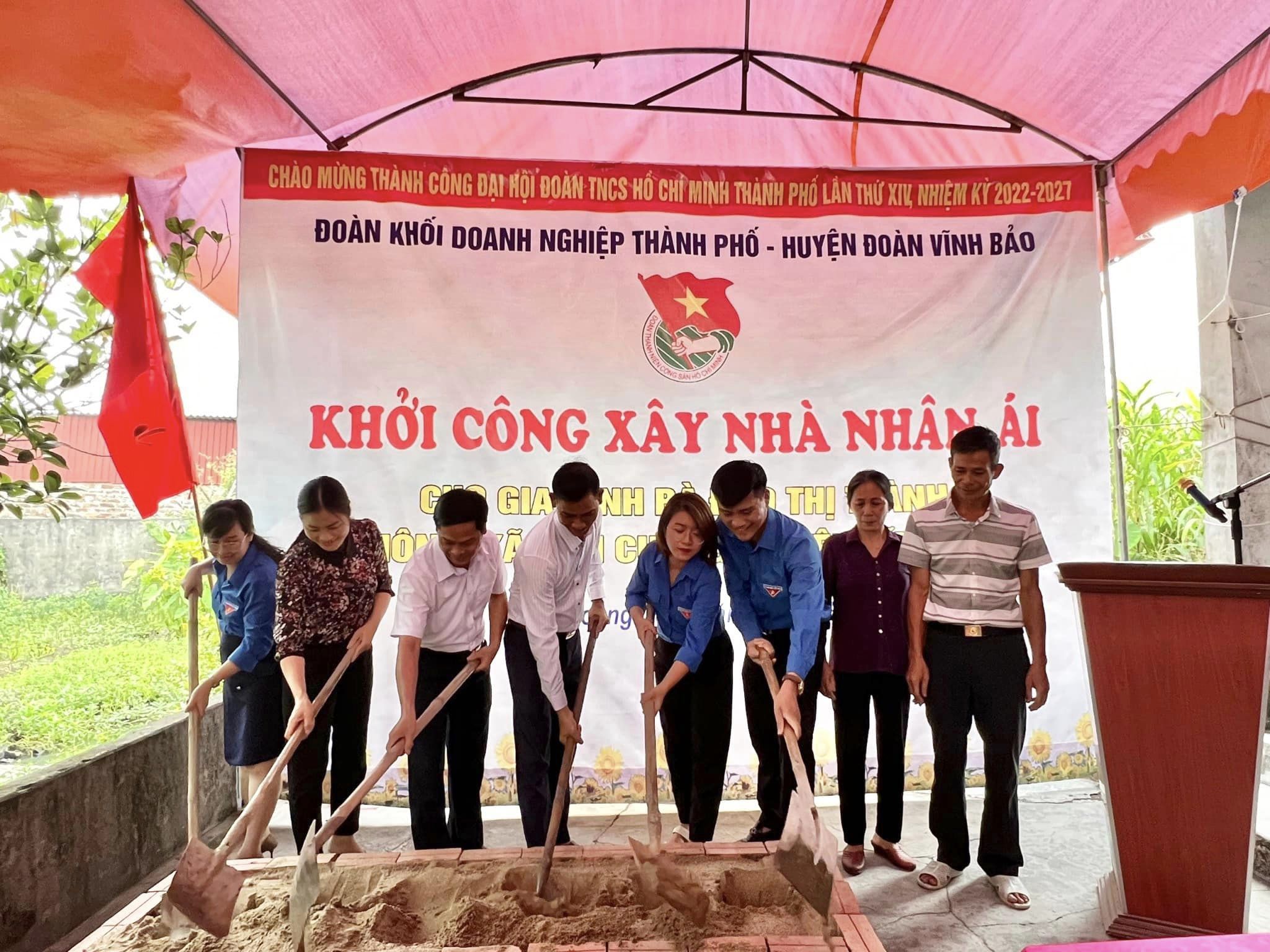 Đoàn Hải Phòng tổ chức chương trình khởi công xây dựng "Nhà nhân ái"
