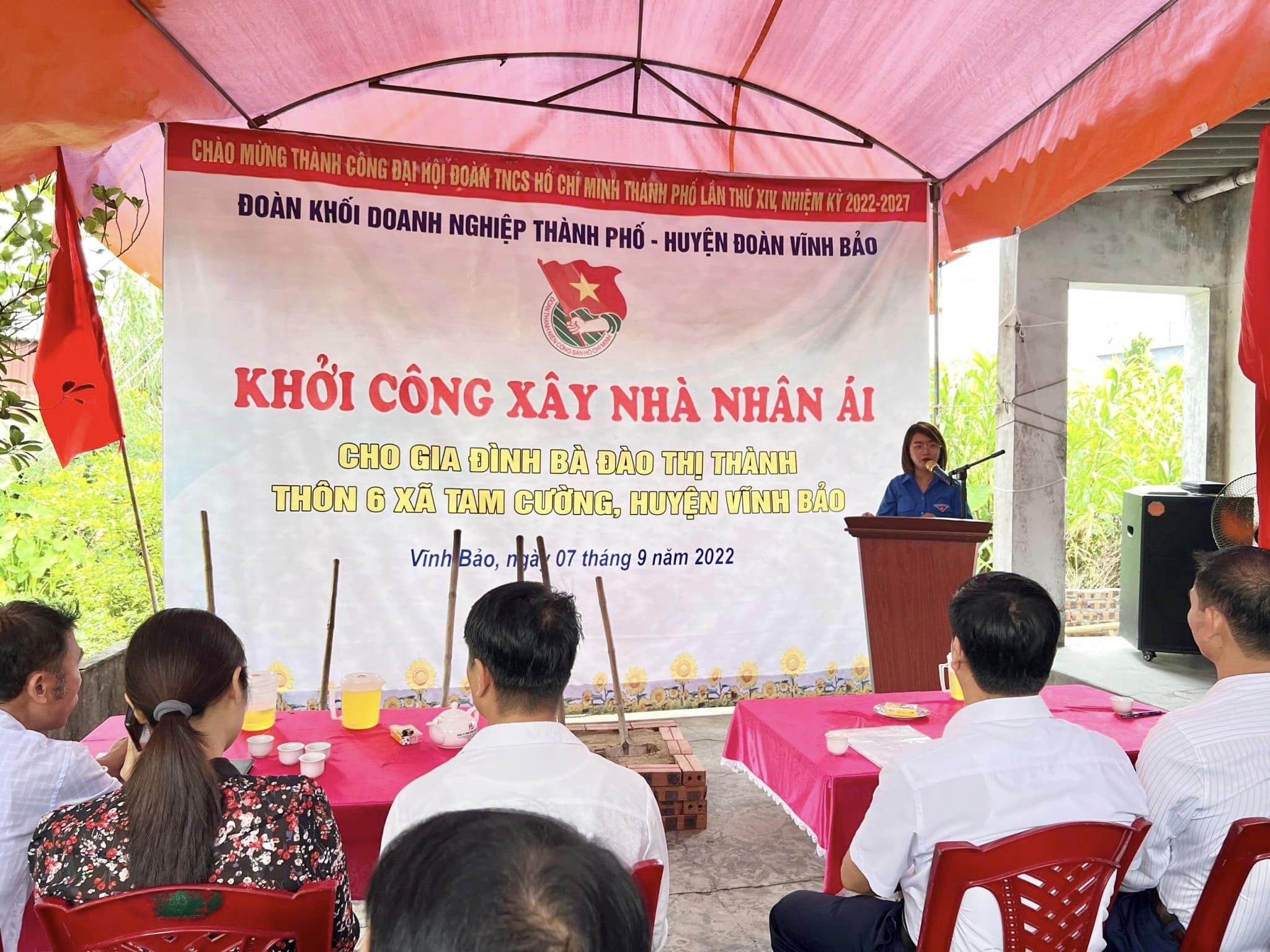 Đoàn Hải Phòng tổ chức chương trình khởi công xây dựng "Nhà nhân ái"