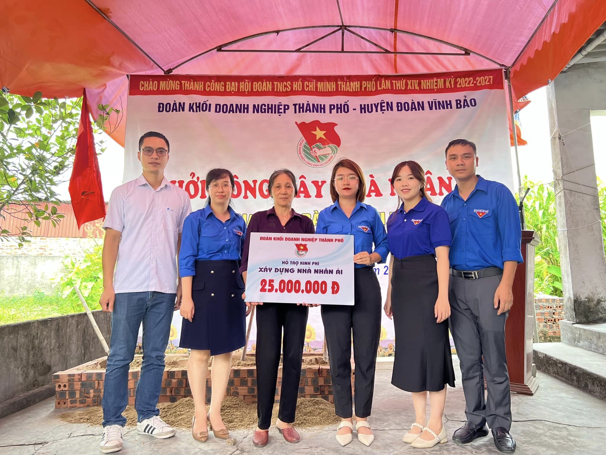 Đoàn Hải Phòng tổ chức chương trình khởi công xây dựng "Nhà nhân ái"