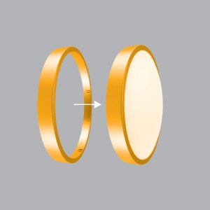 Viền đèn Led ốp trần màu vàng MPE BD30 G