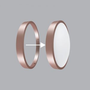 Viền đèn Led ốp trần màu nâu sẫm MPE BD35 R