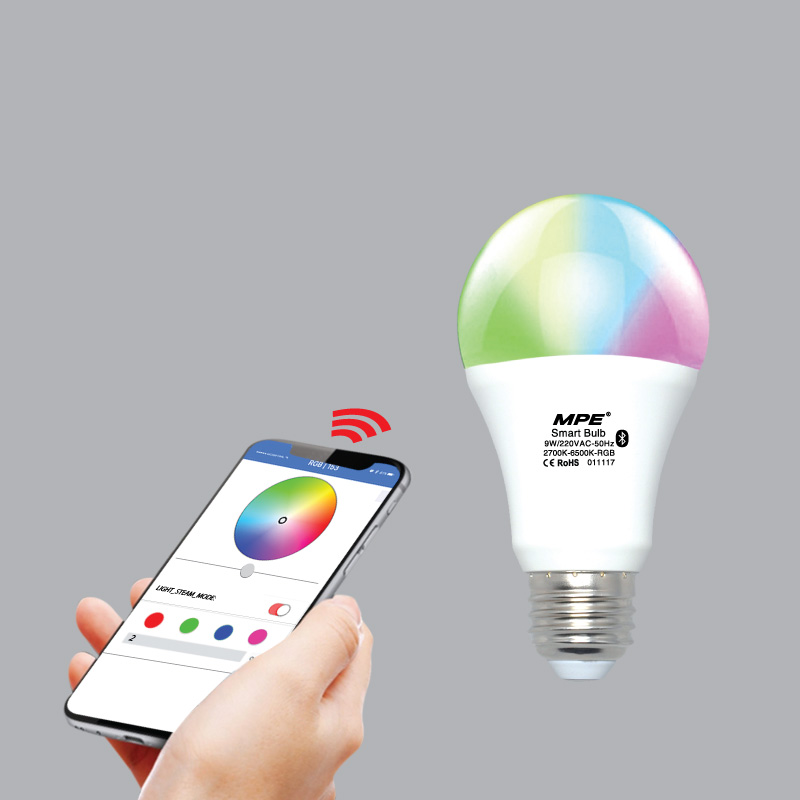 Đèn Led Bulb smart bluetooth MPE LB 9 SM 1 Đèn Led Bulb smart bluetooth MPE LB 9 SM