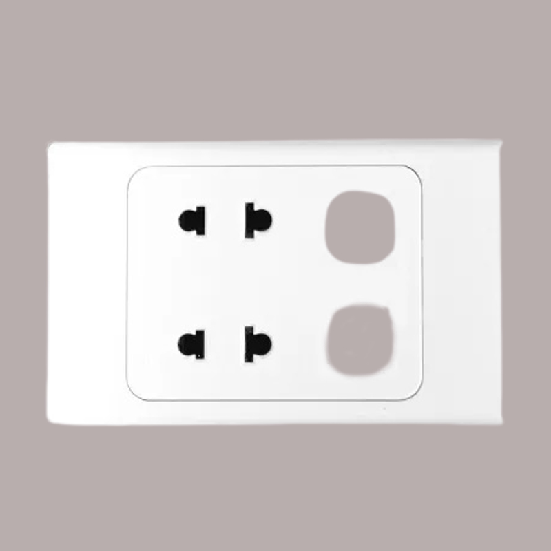Ổ cắm đôi 2 chấu 16A và 2 lỗ MPE A20US2XXN 1 Ổ cắm đôi 2 chấu 16A và 2 lỗ MPE A20US2XXN