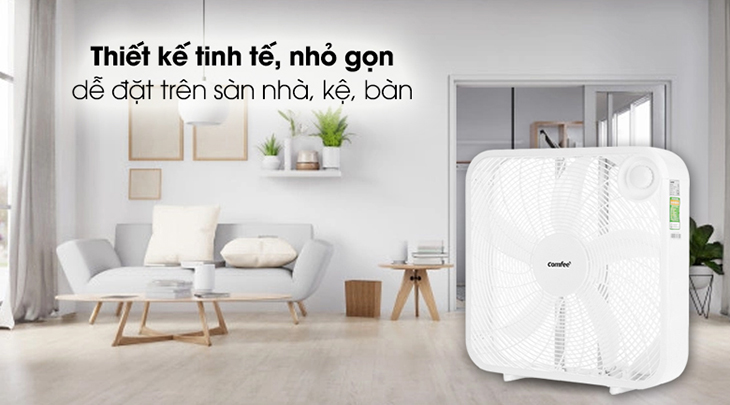 Quạt hộp có thiết kế nhỏ gọn