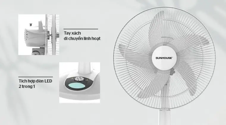 Mách bạn kinh nghiệm chọn mua quạt tích điện hiệu quả 4 Cân đối chọn tính năng đi kèm