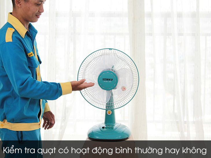 Kiểm tra quạt treo tường Senko