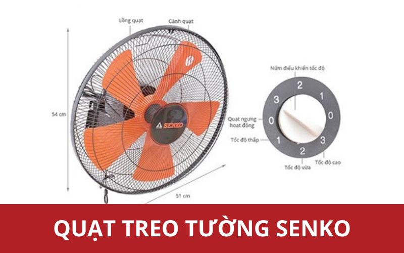 Quạt treo tường Senko