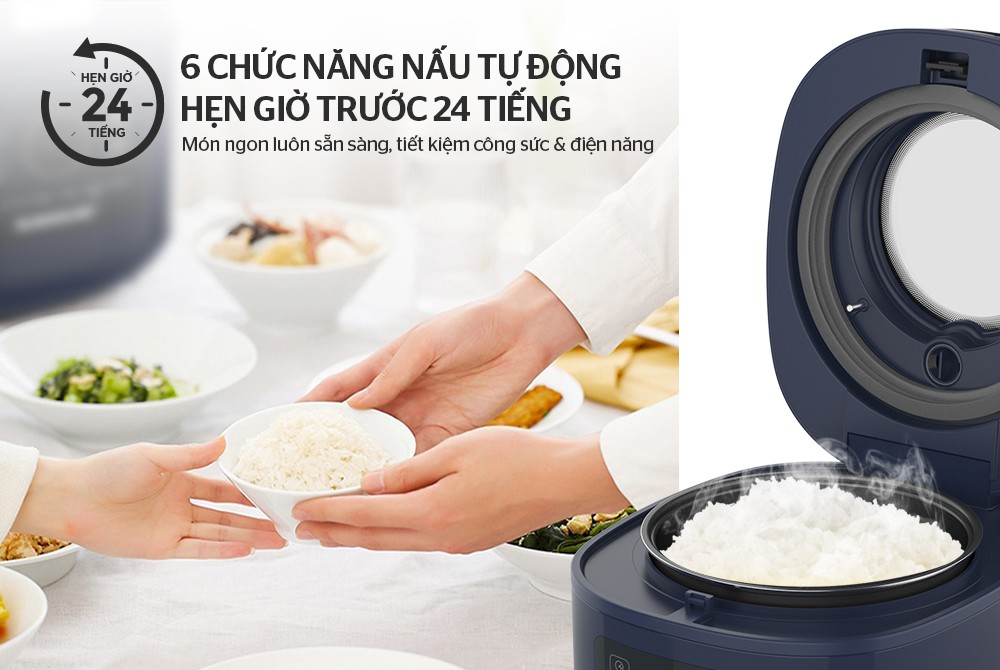 NỒI CƠM ĐIỆN 1L SUNHOUSE SHD8802 3 NỒI CƠM ĐIỆN 1L SUNHOUSE SHD8802 - Ảnh 3