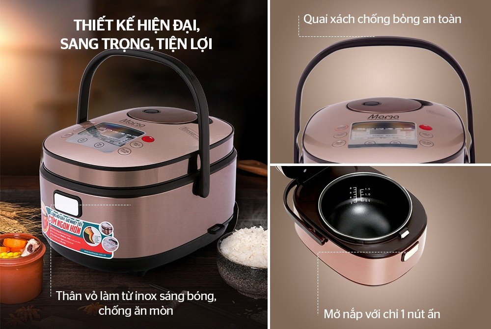 NỒI CƠM ĐIỆN TỬ 1.5L SUNHOUSE MAMA SHD8915 3 NỒI CƠM ĐIỆN TỬ 1.5L SUNHOUSE MAMA SHD8915 - Ảnh 3