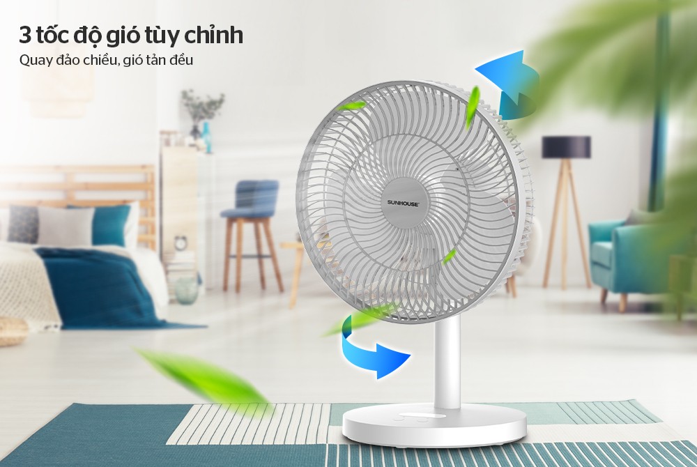 QUẠT SẠC SUNHOUSE SHD7115 4 QUẠT SẠC SUNHOUSE SHD7115 - Ảnh 4