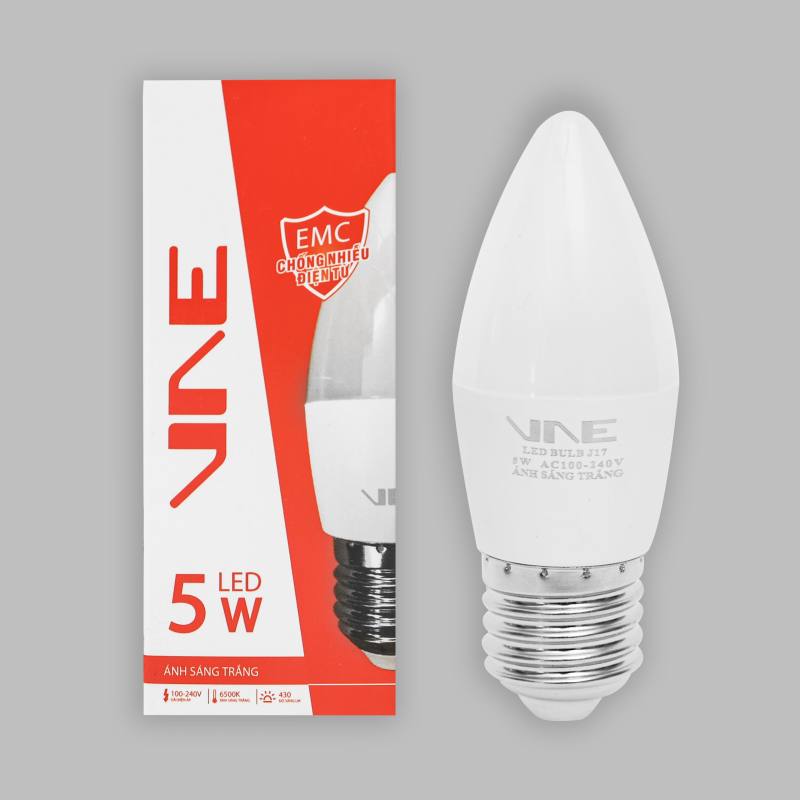 Bóng LED nến 5w VN05TE14/VN05VE14 VNE 3 Bóng LED nến 5w VN05TE14/VN05VE14 VNE - Ảnh 3