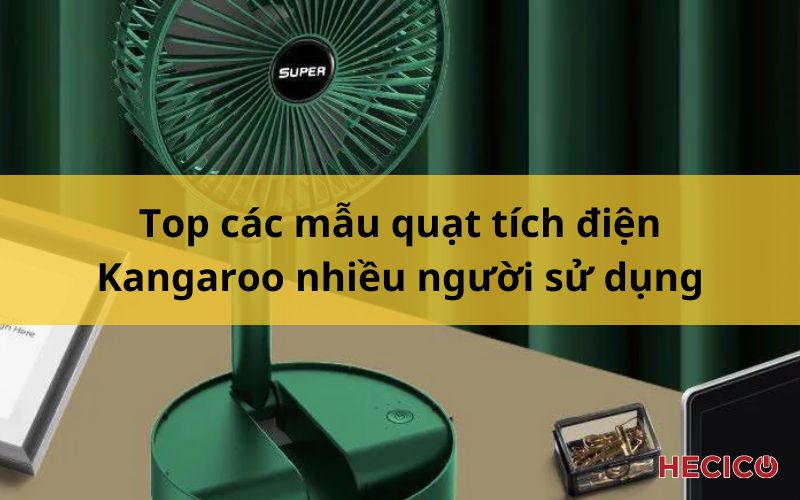 Giới thiệu Quạt tích điện gấp gọn tiện lợi cho mùa hè