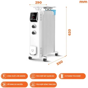 Máy Sưởi Dầu Nanoco NOH2613