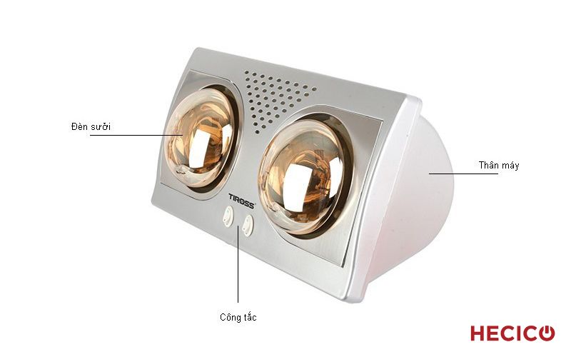 Đèn Sưởi Tiross - Đánh Giá, Hướng Dẫn Chọn Mua & Sử Dụng 3 Những ưu điểm nổi bật của đèn sưởi Tiross