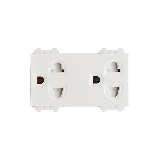 Ổ cắm đôi 3 chấu dòng S18CC Sino S18CCUE2 2 Ổ cắm đôi 3 chấu dòng S18CC Sino S18CCUE2 - Ảnh 2