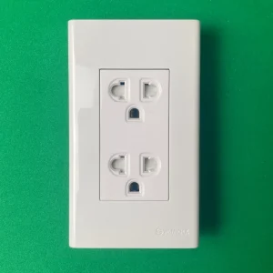 Ổ cắm đôi 3 chấu dòng S18CC Sino S18CCUE2 8 Ổ cắm đôi 3 chấu dòng S18CC Sino S18CCUE2